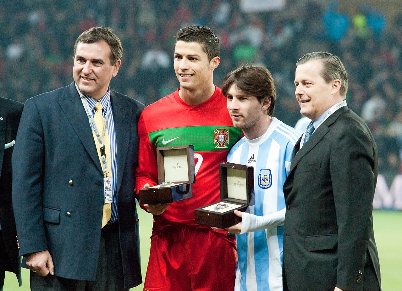 Two of the world's greatest sportsmen, Leo Messi and Cristiano