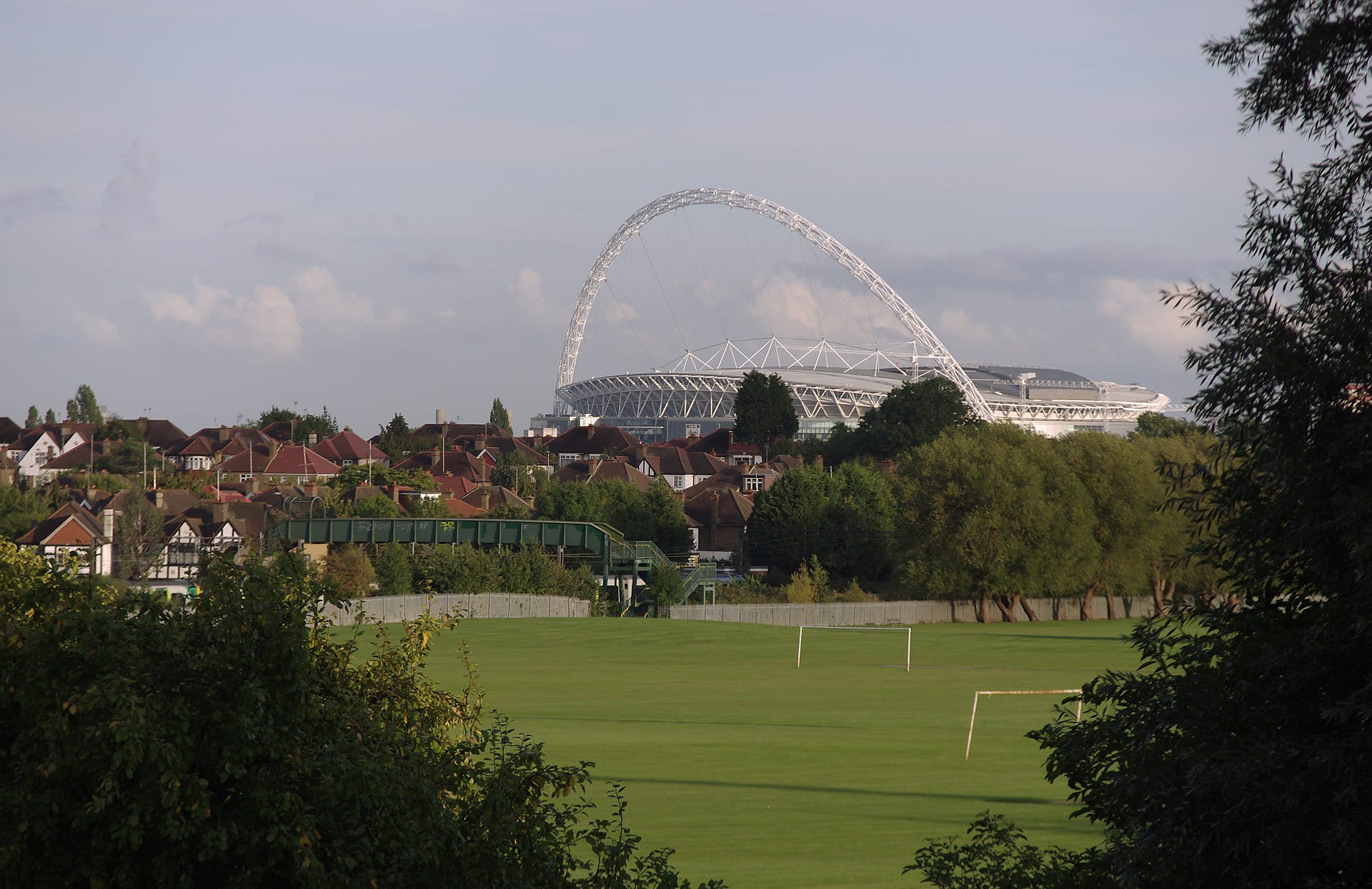 Wembley Stadium, viewed from Northwick Park tube station